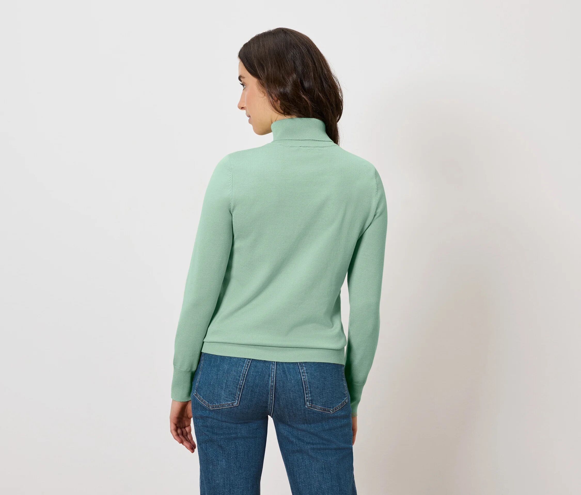 Tchibo - Feinstrick-Rollkragenpullover - Damen - Gr. XL - Mint