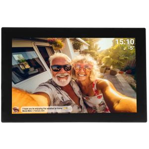 Denver Digitaler-Bilderrahmen PFF-1037B, mit WLAN, 10,1 Zoll Touchscreen, 16 GB interner Speicher, schwarz
