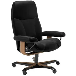 Stressless Bürostuhl Consul Office Leder Schwarz Batick Black M (Medium)
