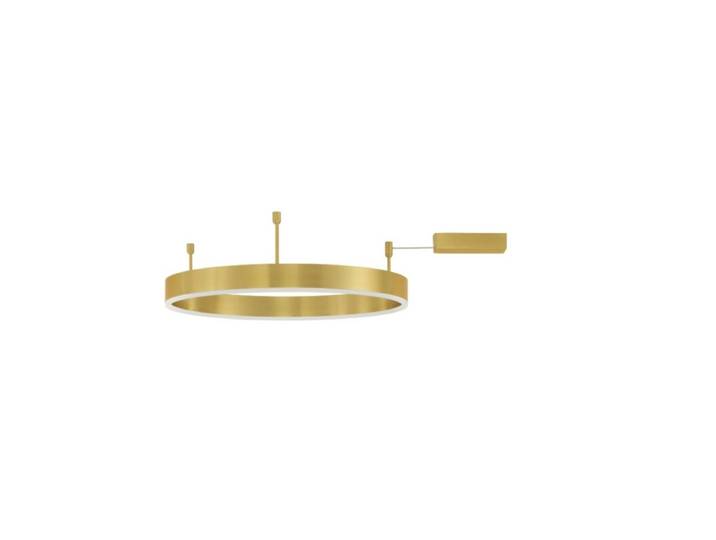 Nova Luce Deckenleuchte Motif - Gold , 60 Clean, Minimalistisch,