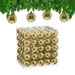 Relaxdays Weihnachtskugeln 100er Set Gold,Silber