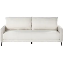 SCHLAFSOFA 3-Sitzer Bouclé Cremeweiß Heming