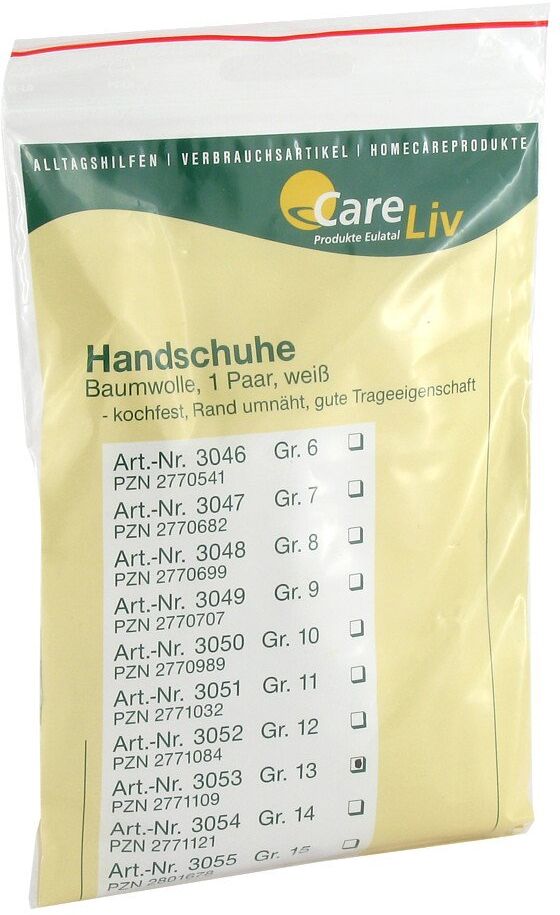 Careliv Produkte Handschuhe Baumwolle Größe 13