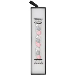 Neue Armbanduhr GlacierX Gleam Grape Stretch Bracelet Juicy Fruits für Apple Watch 38/40/41mm Silber-Bunt