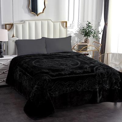 JML "Embossed Floral Bed Blanket 85""x95"" - 9lbs"