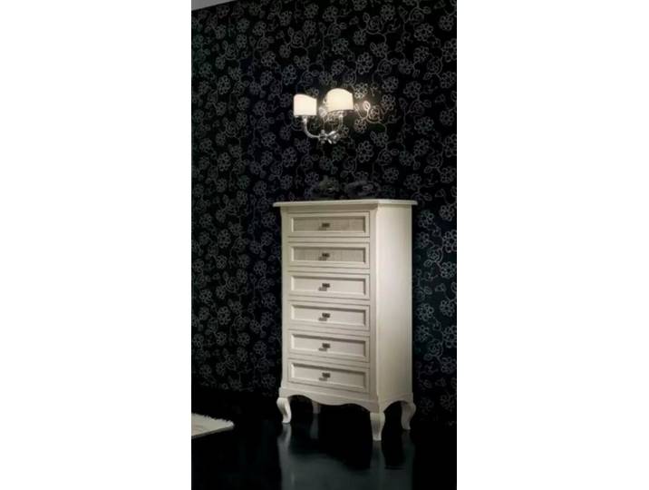 Xlmoebel Hochkommode Weiße Holzkommode im italienischen Stil mit eleganten Verzierungen (Kommode, 1 St., Kommode), Hergestellt in Europa