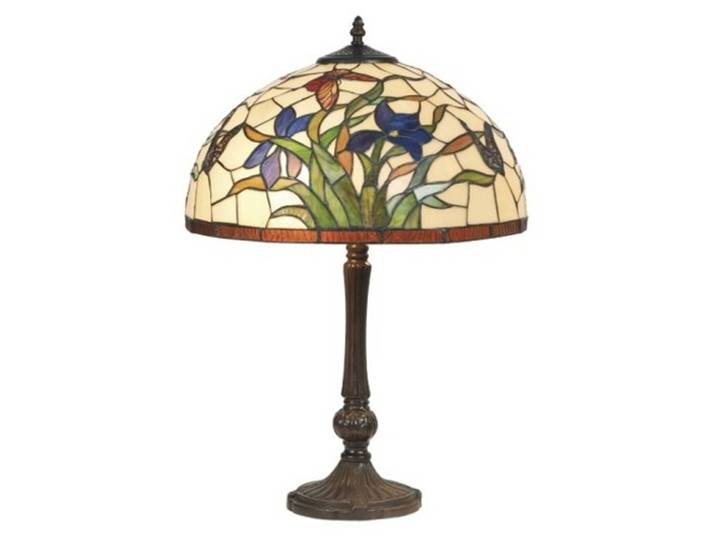Artistar Tiffany Tischlampe ELANDA, Multicolour, für Wohn- / Esszimmer, Metall, Tiffany, Tischlampe