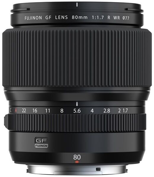 GF 80mm F1.7 R WR Medium Format Lens Fast Portrait Prime Lens for Fujifilm GFX Cameras