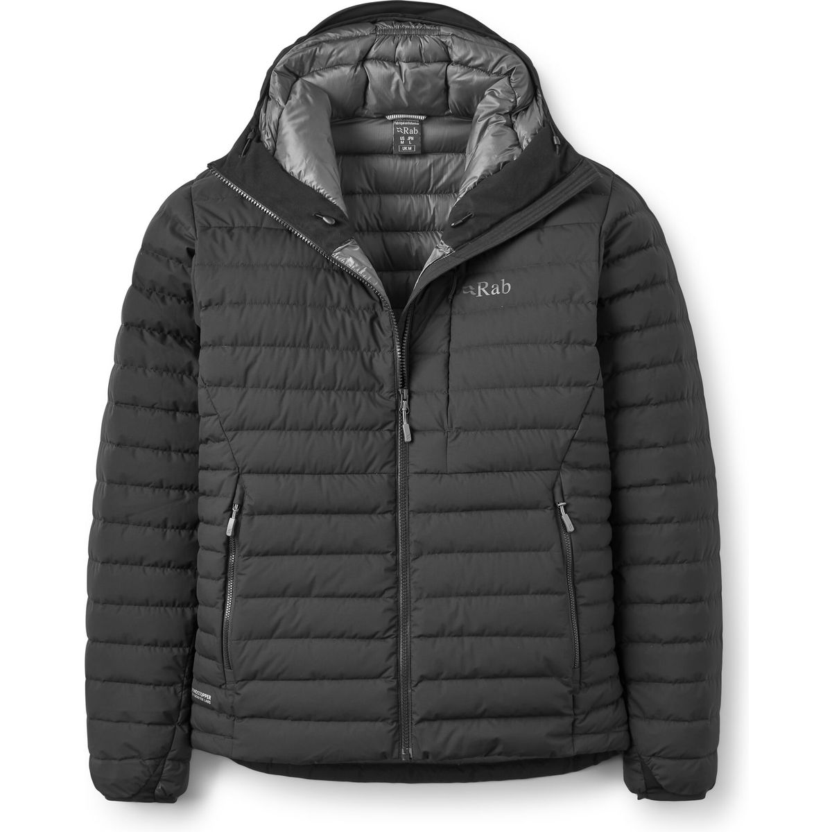 Rab Microlight Windstopper Hoody black (BLK) L QDB-73-BLK-LRG