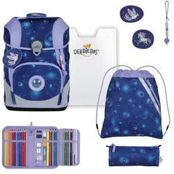 DerDieDas ErgoFlex Tiny LED Schulranzen Set Fantasy Spark 6-teilig
