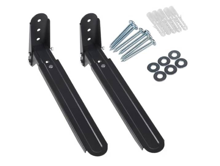 Maclean MC-776 B B Magnetronhouder, magnetronhouder, tot 20 kg, instelbare lengte, voor barbecue, koffiemachine, wandhouder