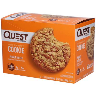 Quest Protein Cookie Peanut Butter 12x59 g Beutel