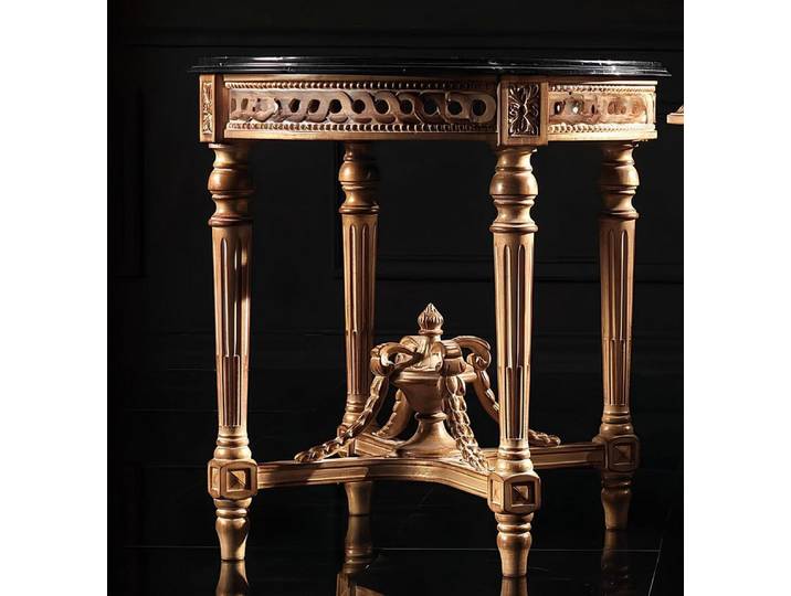 JVmoebel Beistelltisch Couchtisch Royal aus Holz im barocken Design (1-St., Beistelltisch), Made in Europa