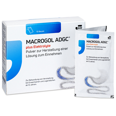 Zentiva Pharma GmbH MACROGOL ADGC plus Elektrolyte Plv.z.H.e.L.z.Einn. 10 St 18084411