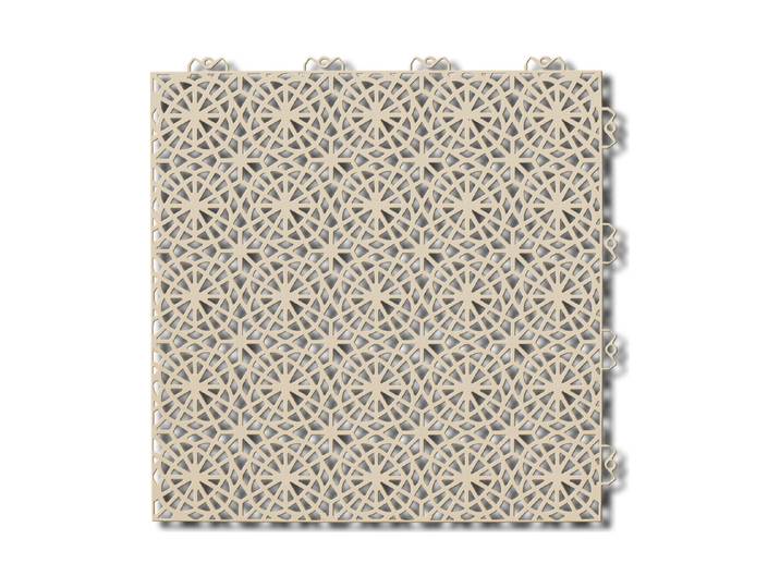 Bergo Bodenplatte XL 38x38x1cm Sand 7Stk./1m2