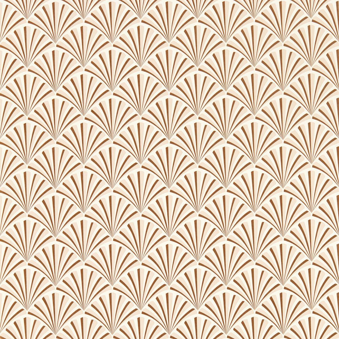Clarke & Clarke Chrysler Lusso 10.05m x 52cm 3D Embossed Wallpaper Roll Rose Gold