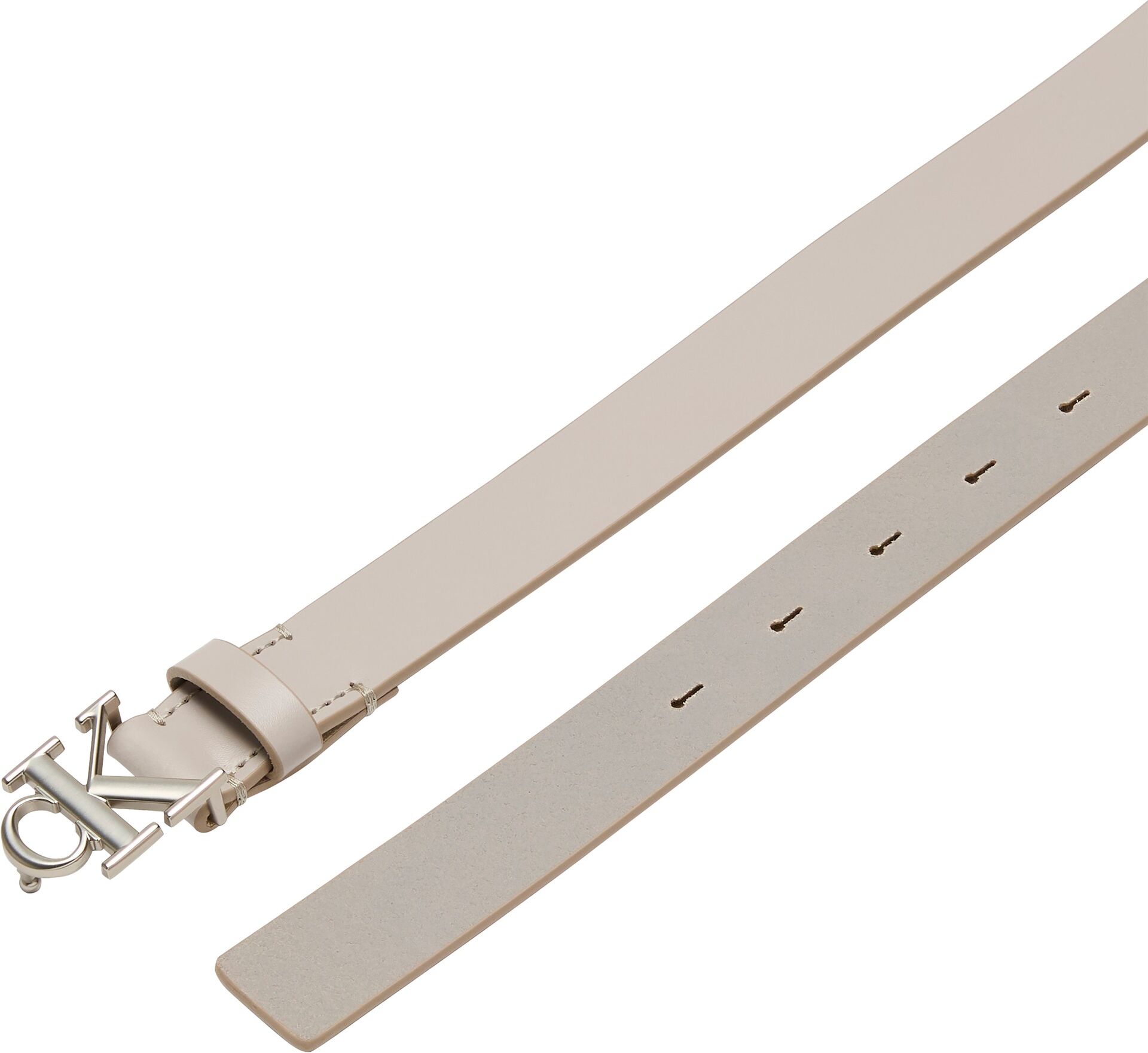 Ledergürtel CALVIN KLEIN JEANS "Monogram Plaque Buckle 25MM", Damen, Gr. 100, beige (chateau), Rindsleder, unifarben, Gürtel Ledergürtel chateau 100