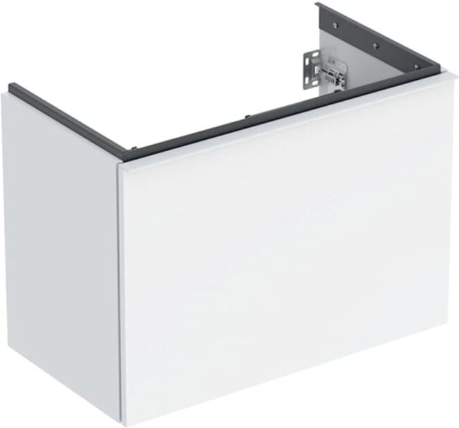 Geberit Meuble sous-lavabo Acanto, L. 74 cm, blanc brillant / blanc mat (503009011)