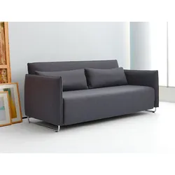Softline Schlafsofa Cord Stoff grau, Designer busk+hertzog, 170x76x96 cm