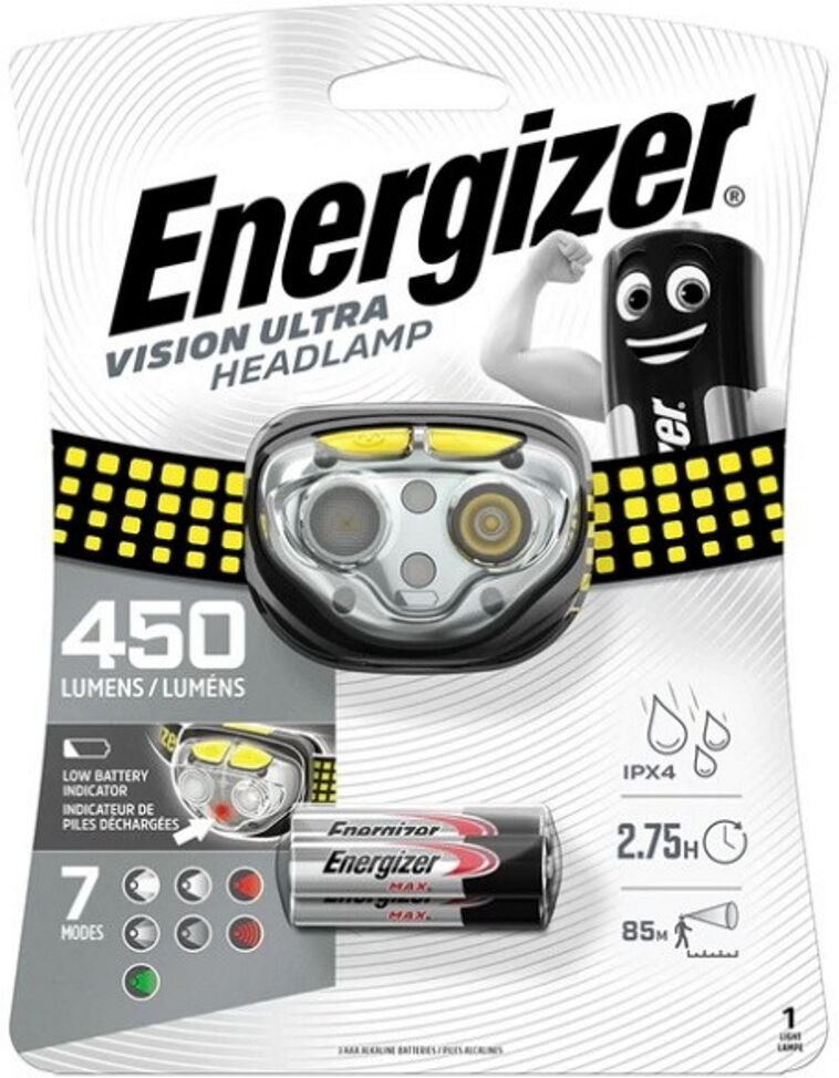 Energizer Vision Ultra Headlight LED 450-Lumen HDE32