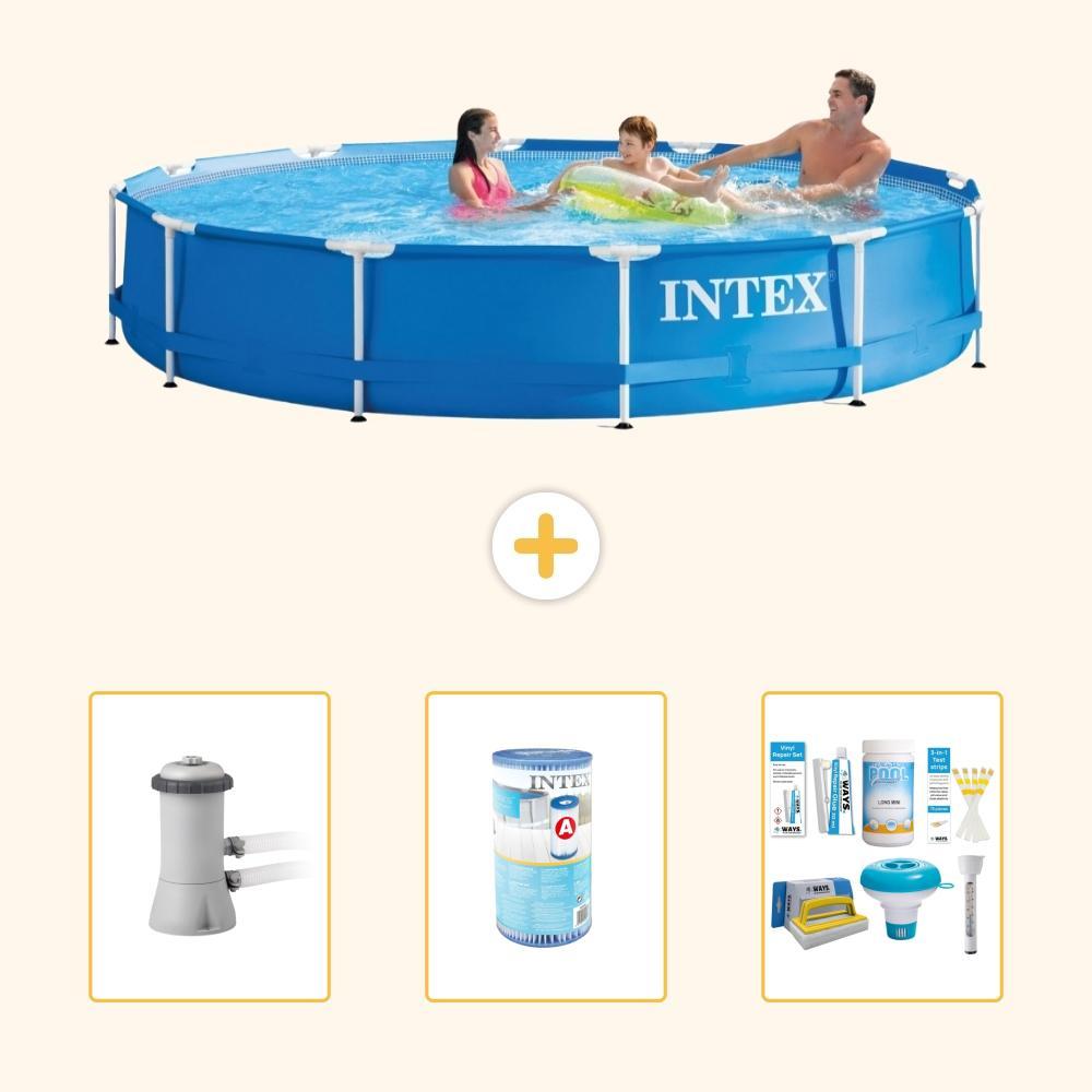 Intex Pool Metal Frame - Pool-Paket - 366x76 cm