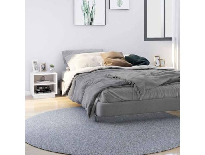 HEFZGDB Nachttische 2 STK. Weiß 40x34x40 cm Massivholz Kiefer Moderner Universalschrank für Bücher und Fernbedienungen