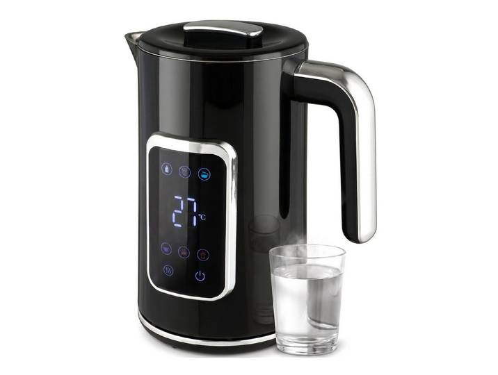 FELIXLEO Reise-Wasserkocher Wasserkocher 1,7 L, 2200 W, mit LED Display, einstellbarer Temperatur