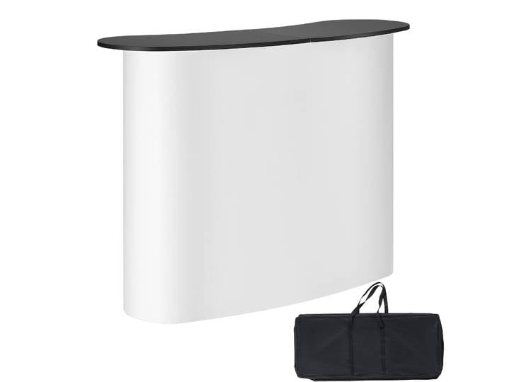SucceBuy Portable Tradeshow Podium Table comptoir d'exposition stand foire avec mur pliable Promotion Table de vente au détail pour la fête