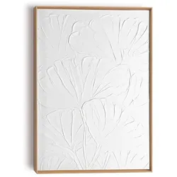 Reinders Wandbild 50 x 70 cm Flowers Holz Weiß