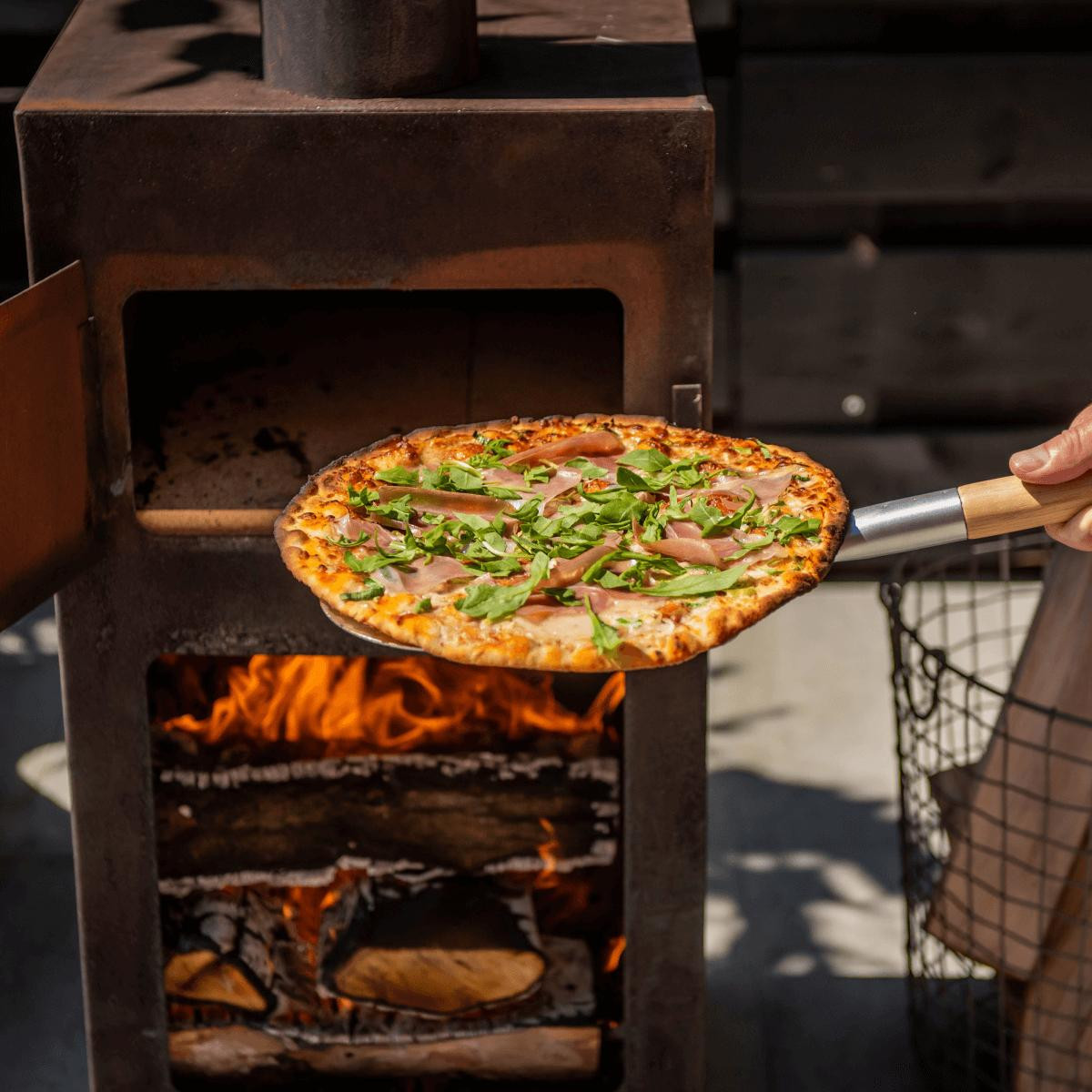 Esschert Design Pizzaoven en Terraskachel in roestkleur