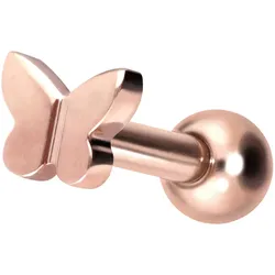 Titan Ohrpiercing mit Innengewinde SCHMETTERLING