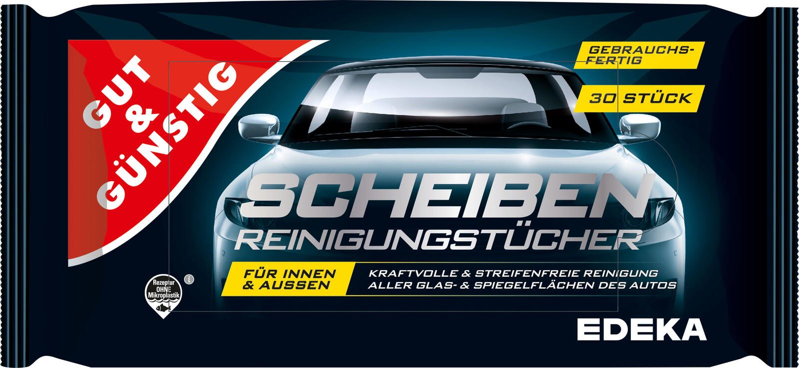 GUT&GÜNSTIG feuchte Reinigungstücher Scheiben 1-lagig 4425691007