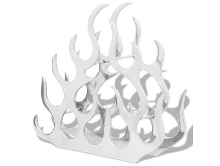 Alu Weinflaschenständer für 11 Weinflaschen, Silber Aluminium, glänzendes Finish, Fassungsvermögen 11 Flaschen, modernes Design, langlebige Konstruktion