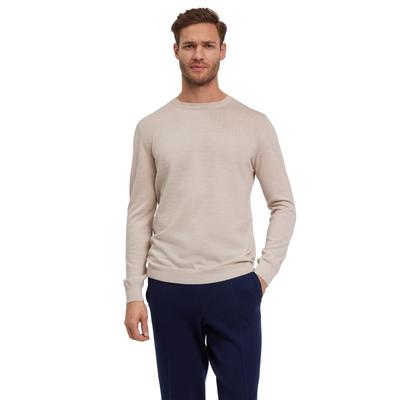 Strickpullover, Herren, Gr. XXXL, beige (beige meliert (4043)), Pullover Strickpullover