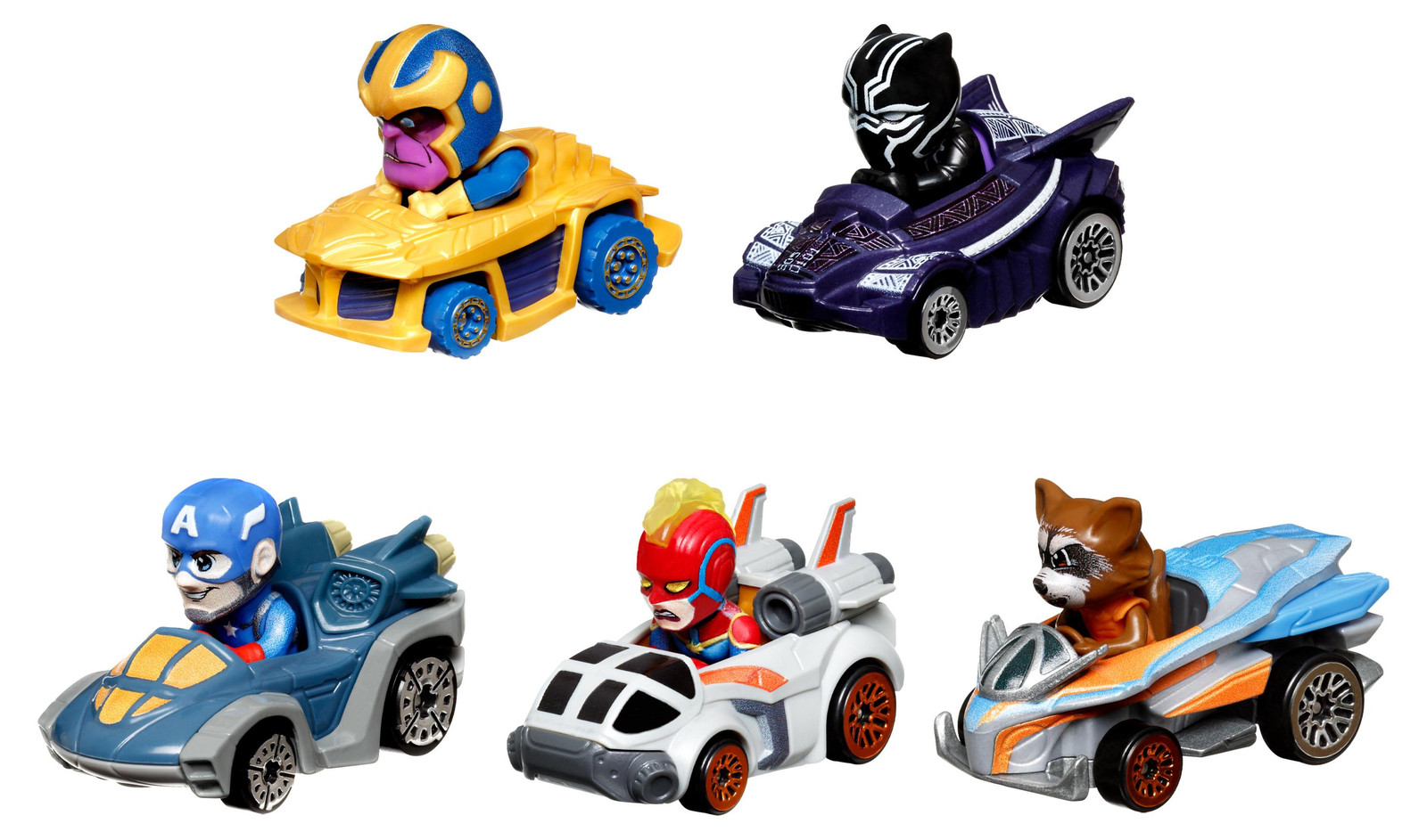 Hot Wheels Racerverse Marvel 5-delige set