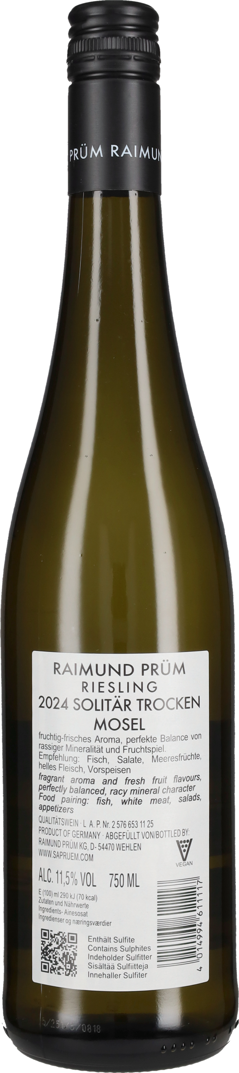 Prum S.A. Riesling Mosel Trocken 'Solitar' S.A. Prum 2024
