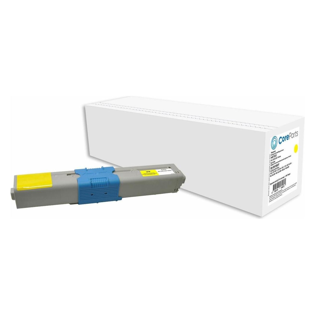 CoreParts Toner Yellow 44973533 (Y) (QI-OK1002Y)