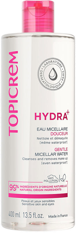 Topicrem HYDRA+ agua micelar suave 400 ml
