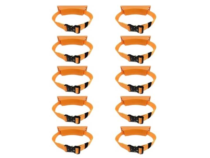 An der Wand montierter Flaschenhalter(Orange,10 pack)