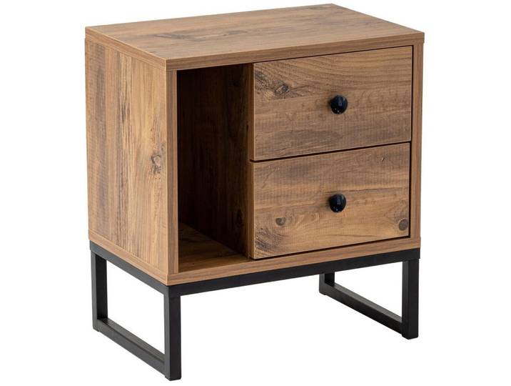 Nachttisch Atlantische Kiefer 40cm - Material: Melamin - 56