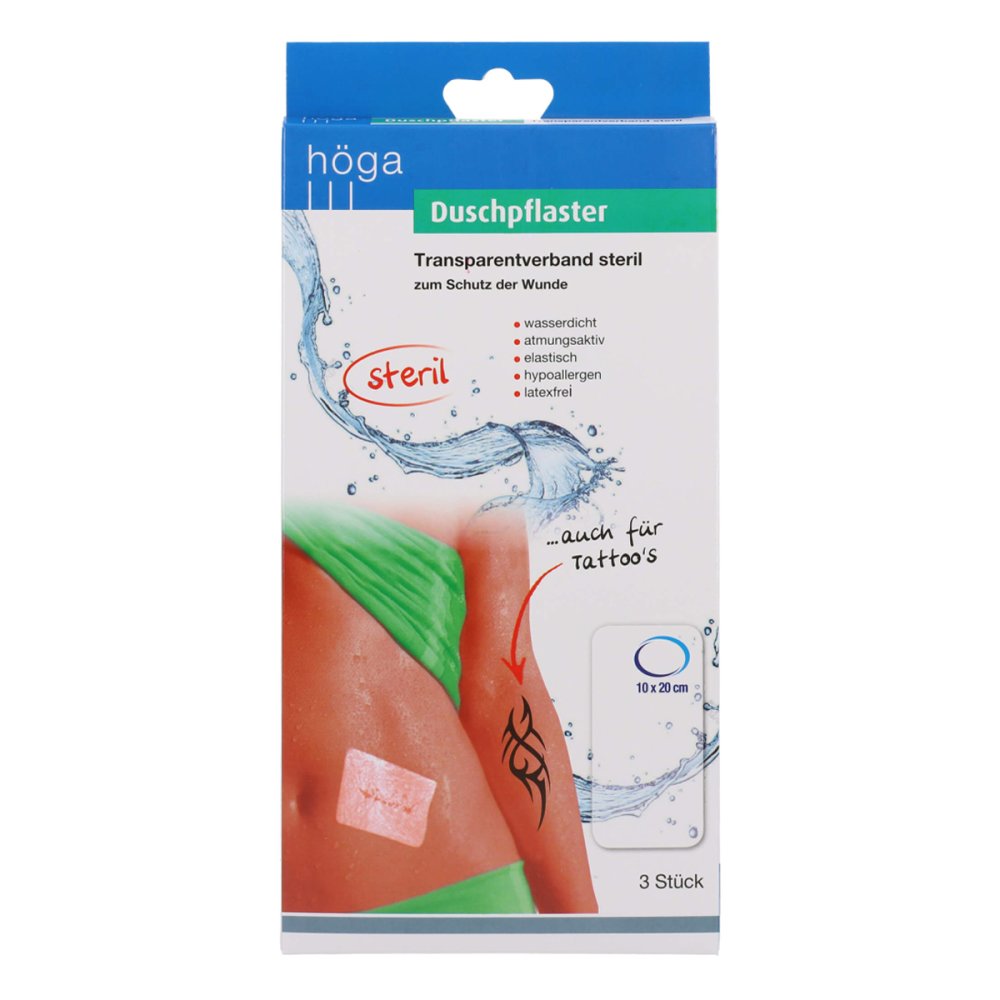 Höga-Pharm GmbH Duschpflaster 10x20tran St 16790168