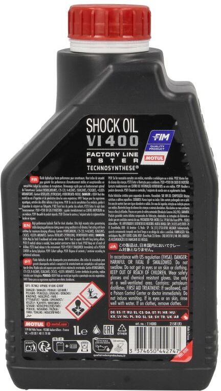 Stoßdämpferöl MOTUL 114080 Shock Oil Factory Line 1L