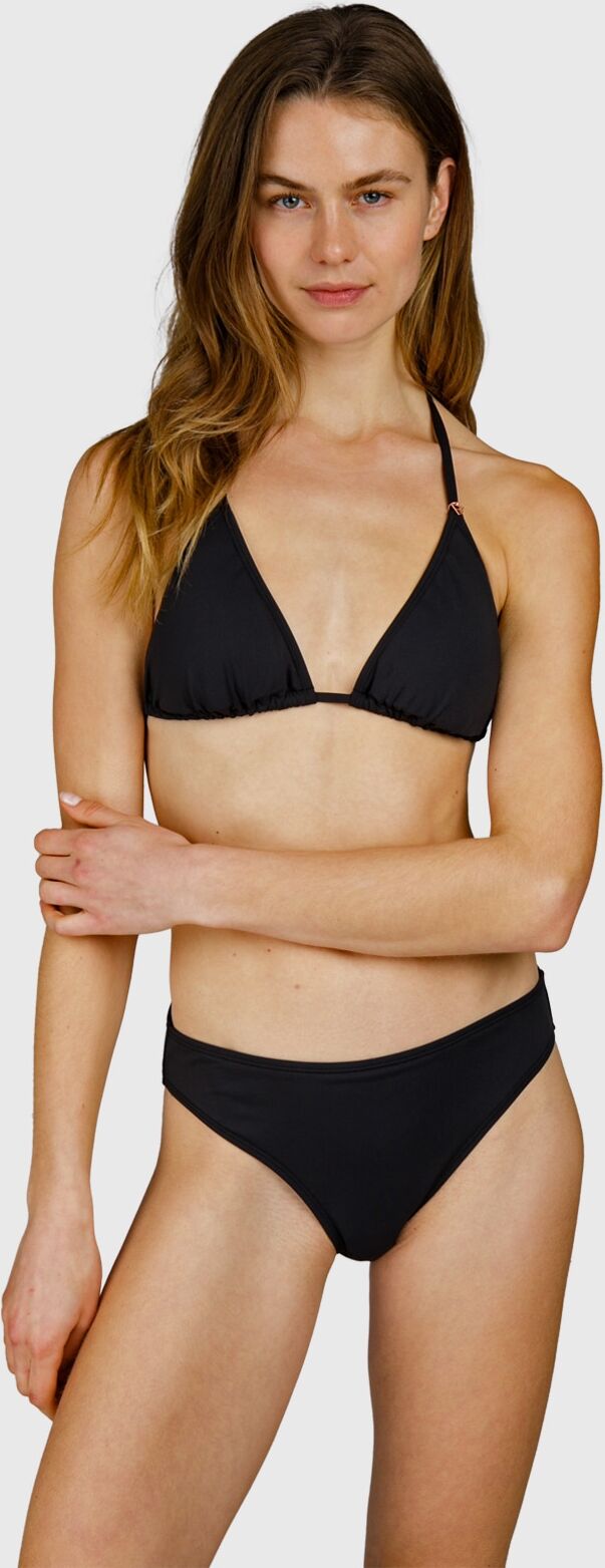 Triangel-Bikini BRUNOTTI, Damen, Gr. 42, N-Gr, schwarz, Obermaterial: 100% Polyester. Futter: 100% Polyester, Bikini-Sets Triangel-Bikini, leichtes Design schwarz 42, N-Gr