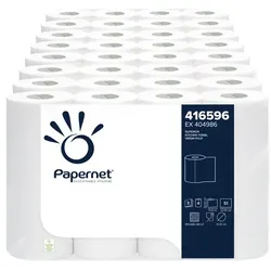 Küchenrollen Papernet Superior 3-lagig, weiß 26x22 cm 8 Pakete mit 4 Rollen (32 Rollen) a 51 Blatt