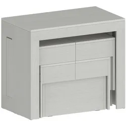Dmora Auditore - Tisch- und Stuhlset, Weiß, 12 Plätze Made in Italy