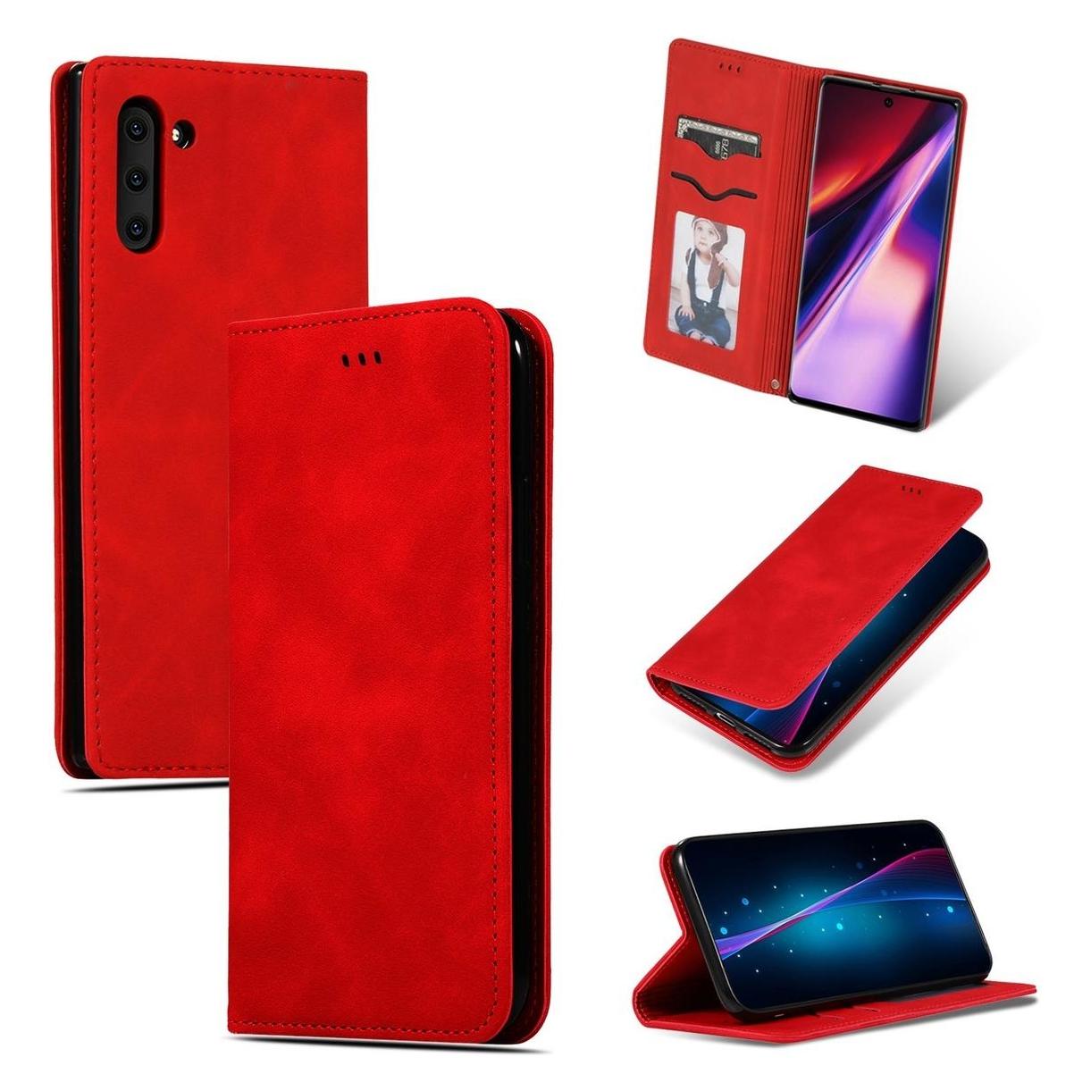 Reach Handyhülle im Business-Stil für Xiaomi Redmi 14C/Redmi A4/Poco C75, rot (Xiaomi Poco C75, Xiaomi Redmi 14C, Xiaomi Redmi 4) (58206084)
