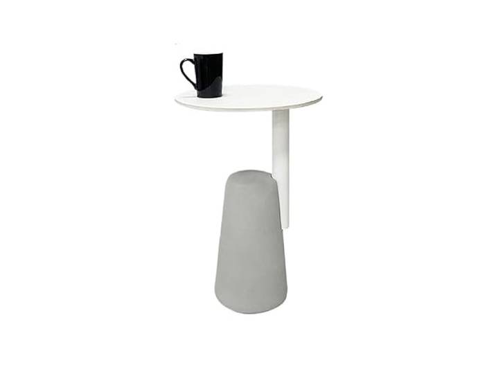 YCCHAH Sofatisch Nordic Einfache Stand Beistelltisch Haushalt Kleine Kaffee Tisch Nachttisch Balkon Ecke Wohnzimmer-Beistelltisch(White)