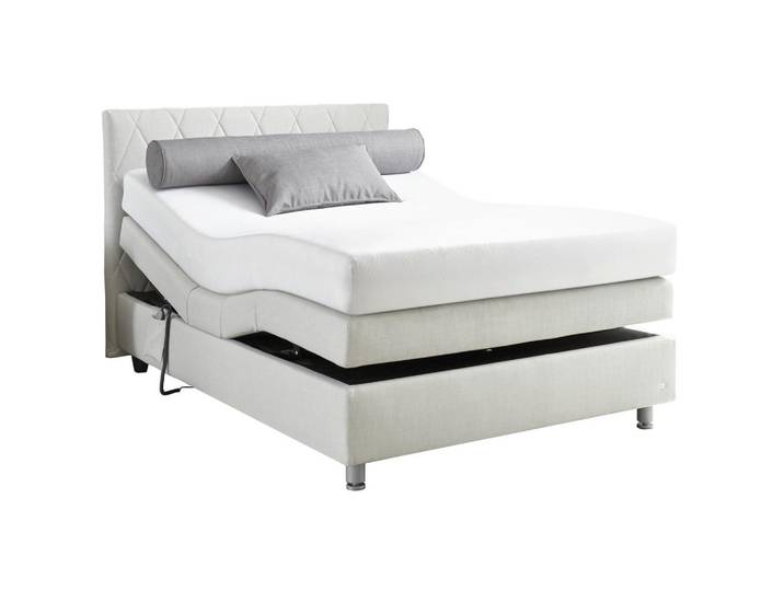 RUF Betten Boxspringbett, Hellgrau, Kunststoff, H3, 7-Zonen, Höhe ca. 20 cm, 140x200 cm, Stoffauswahl, Lederauswahl, Schlafzimmer, Betten, Boxspringbetten