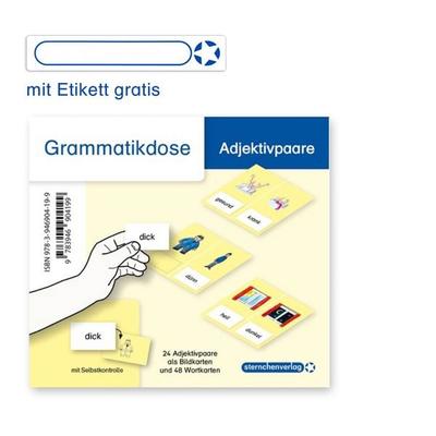 Meine Grammatikdose - Adjektivpaare, Gebundene Ausgabe von Sternchenverlag GmbH,Katrin Langhans, Sternchenverlag, 978-3-946904-19-9