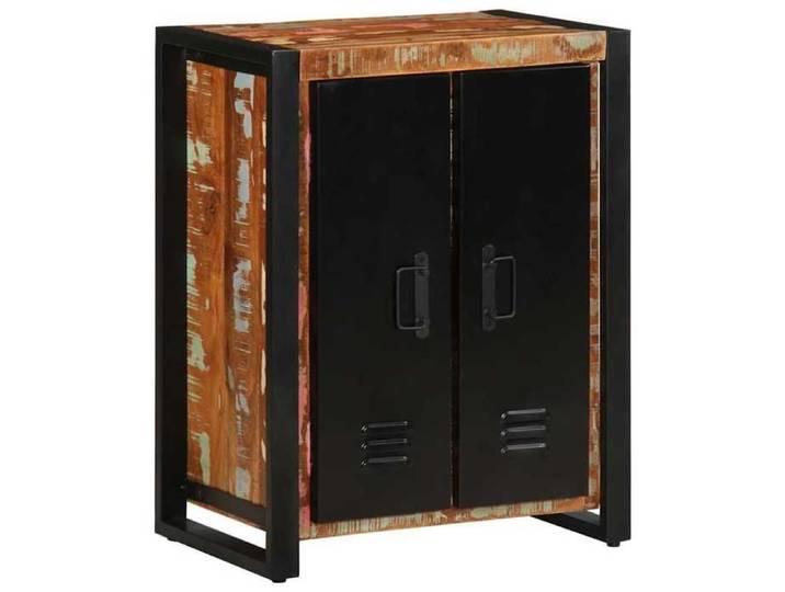 Buffet en bois massif de récupération - - Multicolore - 55x35x70 cm - Bois de récupération